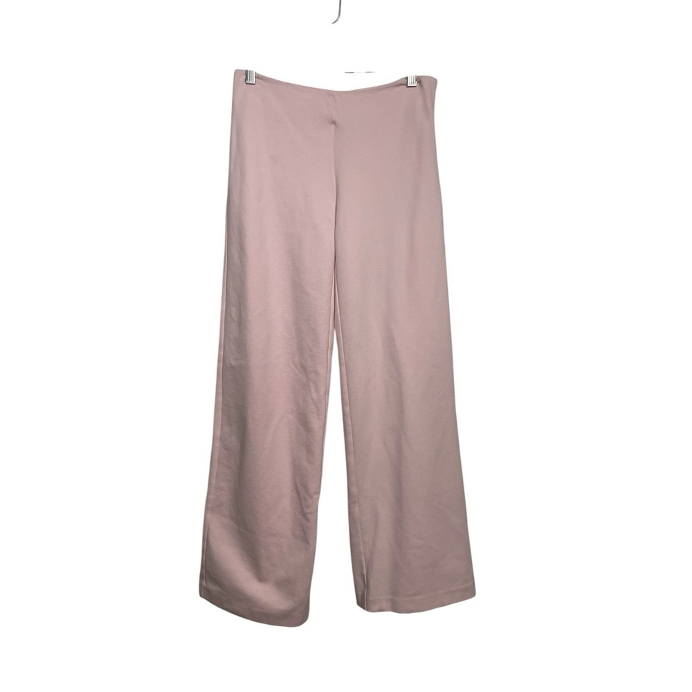 J McLaughlin Pale Pink Wide‎ Leg Trousers Ladies Dress Pants Career Minimalist 2